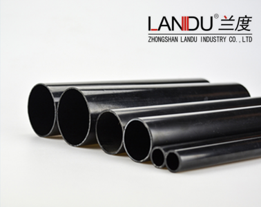 High quality black color different size acrylic round tubes acrylic round pipes